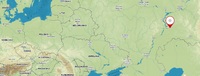 Mapa, kde František Čadský vstoupil do legií